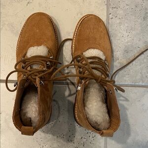 Marc Fisher Light Brown Suede Boots
